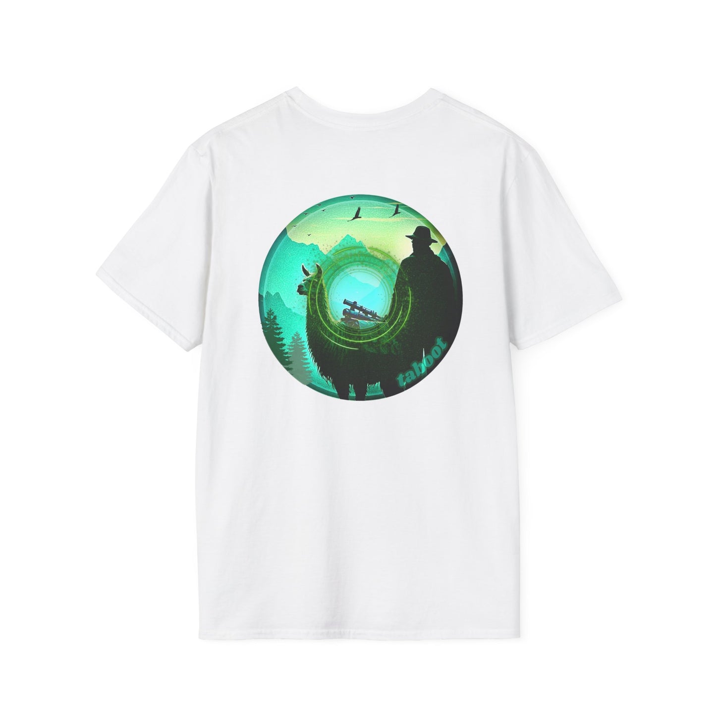 Classic Donut Tee - Unisex Soft-Style - "The Taboo(t) Donut" - green/picture donut