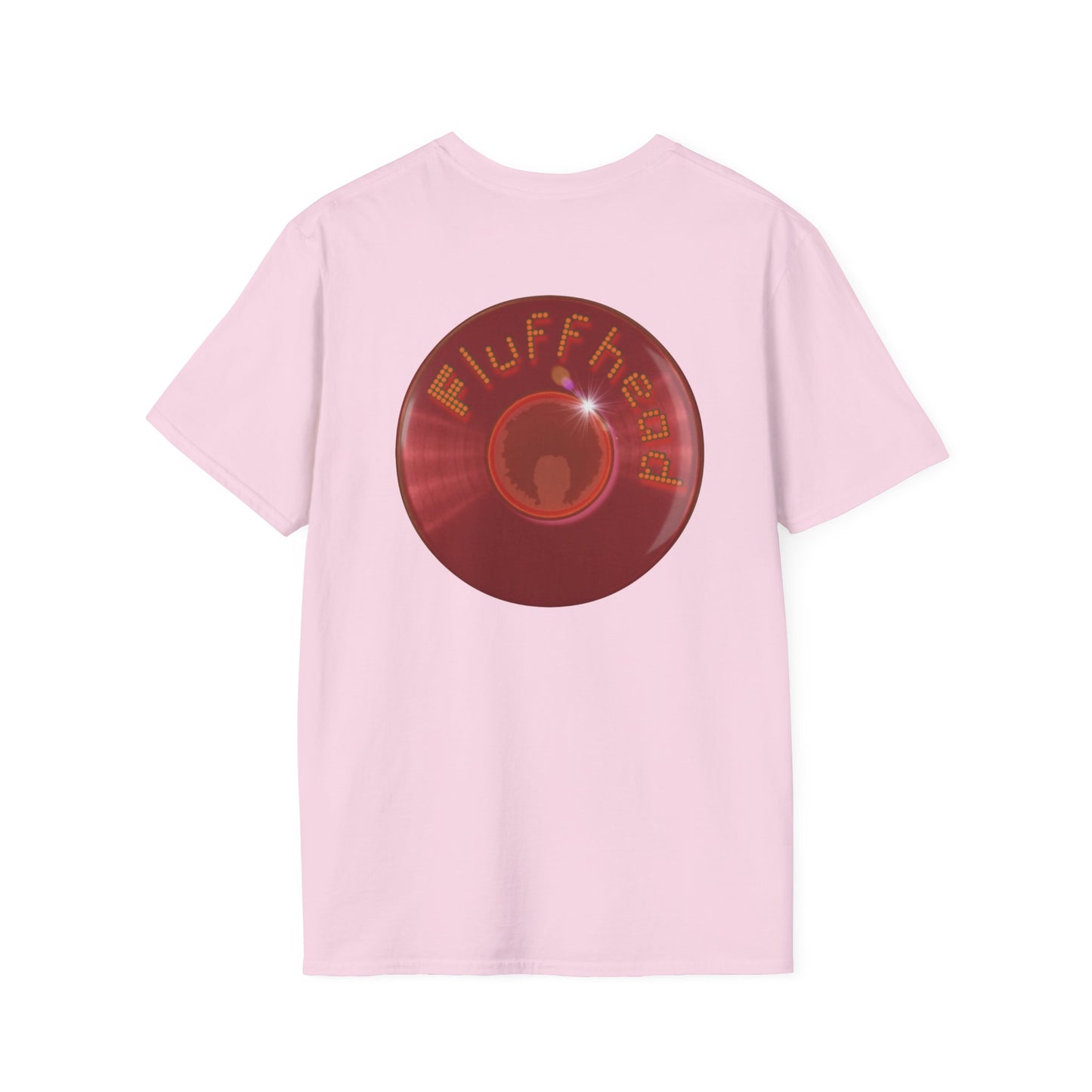 Classic Donut Tee - Unisex Soft-Style - "The Fluffernutter Donut" - series 1.0 - dark red donut