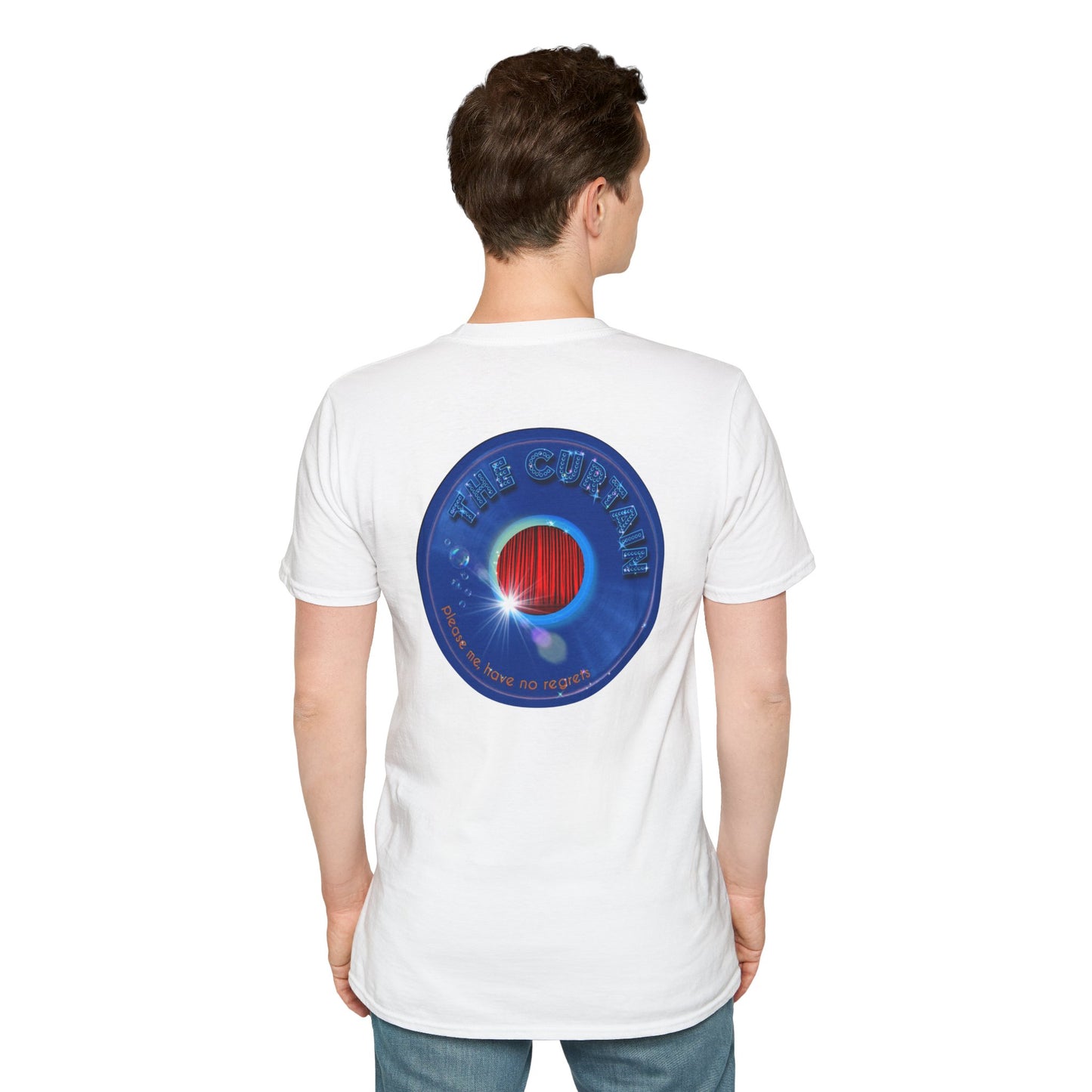 Classic Donut Tee - Unisex Soft-Style - "The Donut Without" - series 1.0  - variant 1 - blue donut