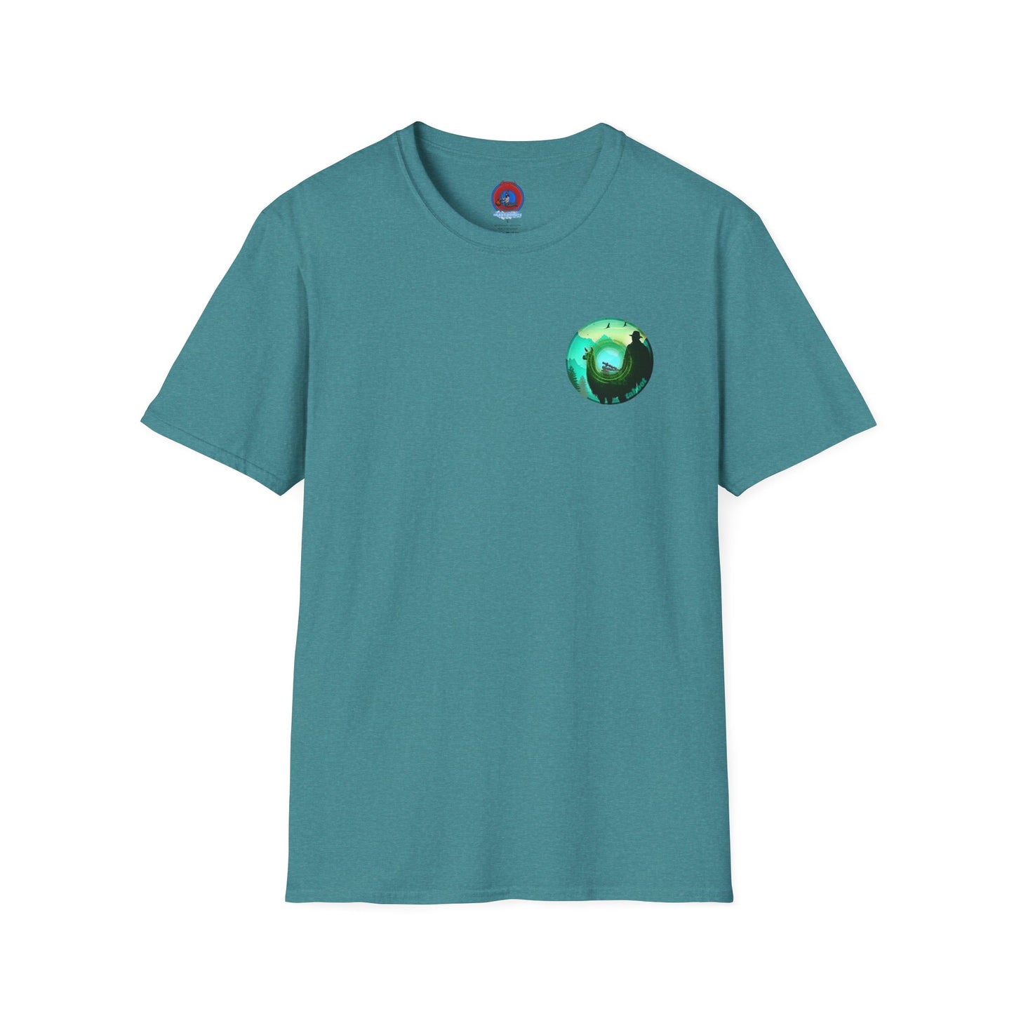 Classic Donut Tee - Unisex Soft-Style - "The Taboo(t) Donut" - green/picture donut