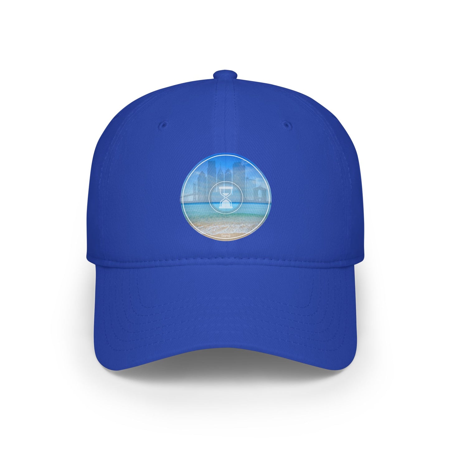Lumpy Donut Baseball Cap - "Philly Special - Still Loading Sand" - vivid blue/teal pic donut w/ - variant 1
