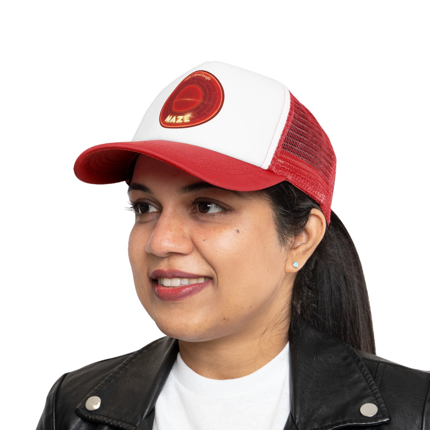 Lumpy Trucker Hat - "The Amazing Lumpy Donut Trucker Hat" - variant 1 - red