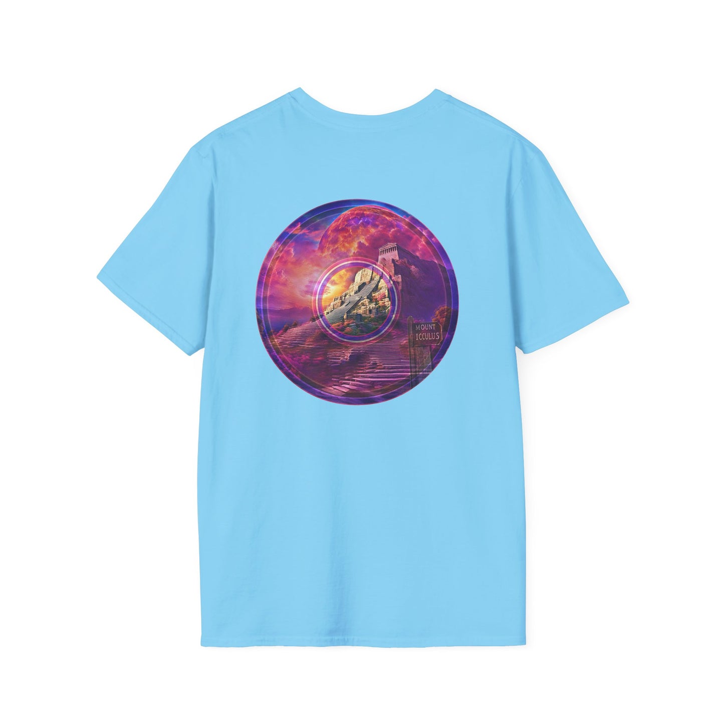 Classic Donut Tee - Unisex Soft-Style - "Icculus's Mountain Donuts " - series 1.0  - purple-ish donut