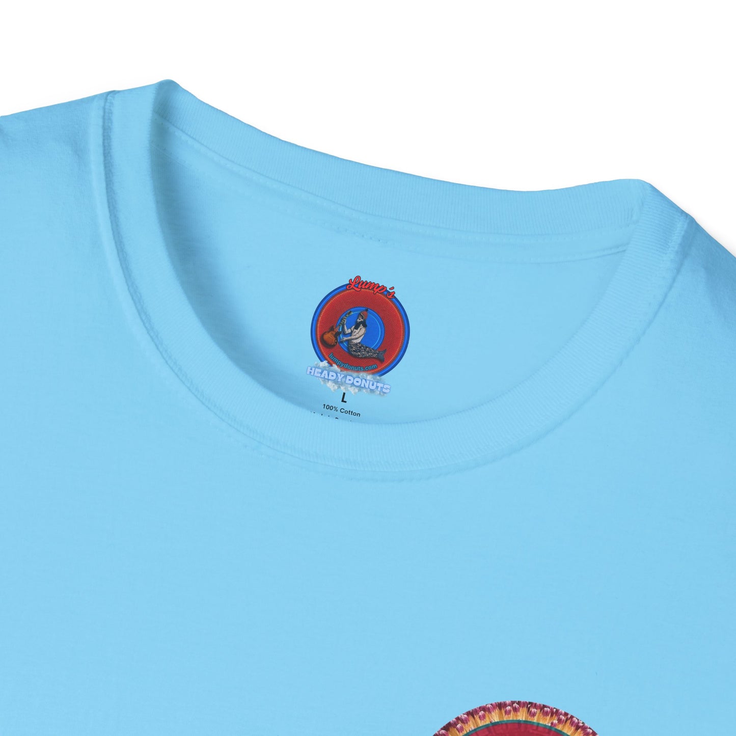 Classic Donut Tee - Unisex Soft-Style - "The Donut made with Solitary Flour" - red donut