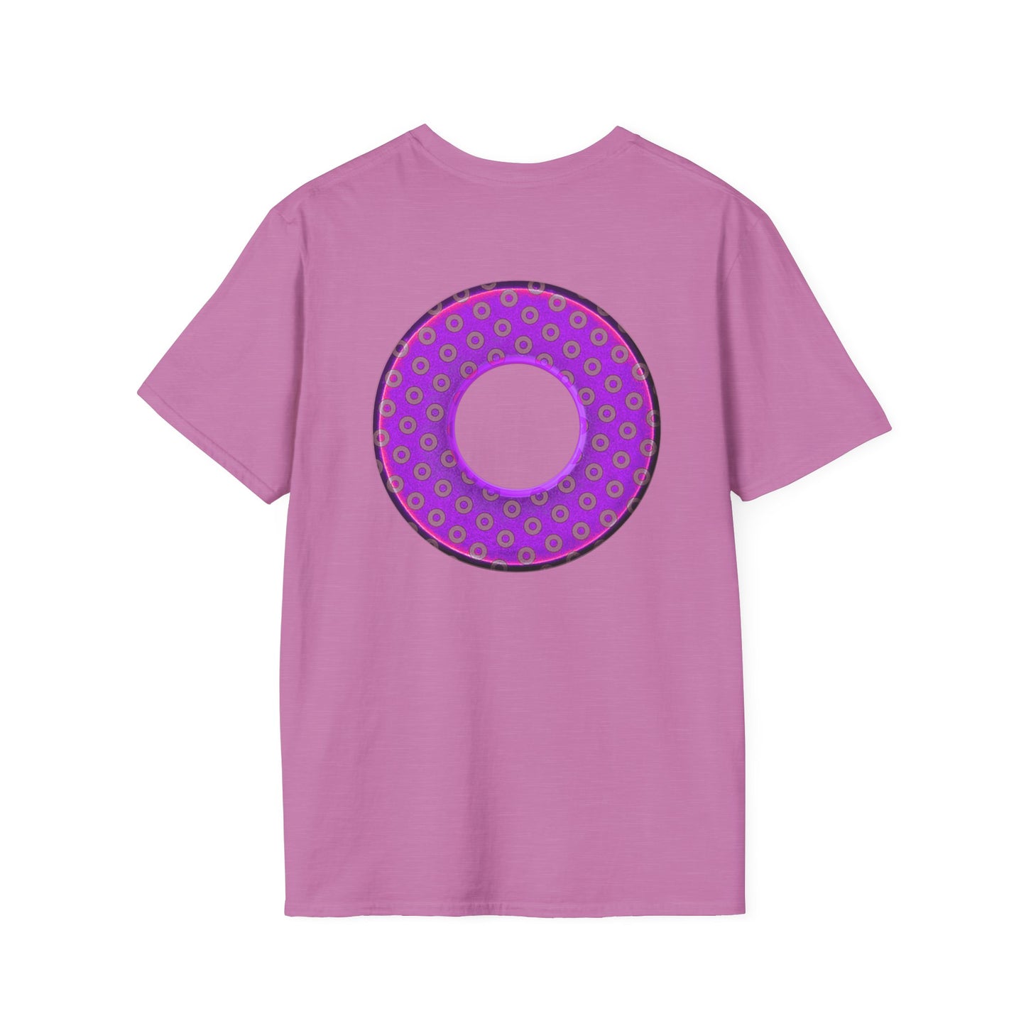 Plain Donuts/Unisex Soft-Style - "Plain Electric Paradoxical Donuts" - purple/mauve donuts