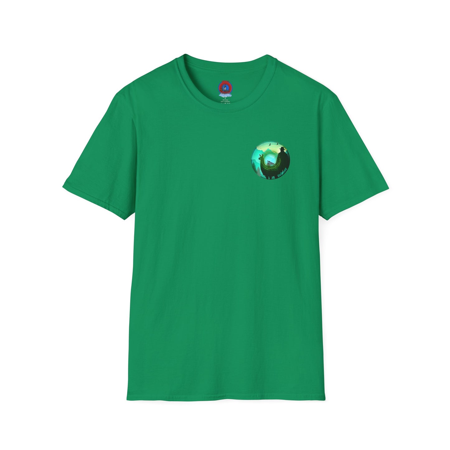 Classic Donut Tee - Unisex Soft-Style - "The Taboo(t) Donut" - green/picture donut