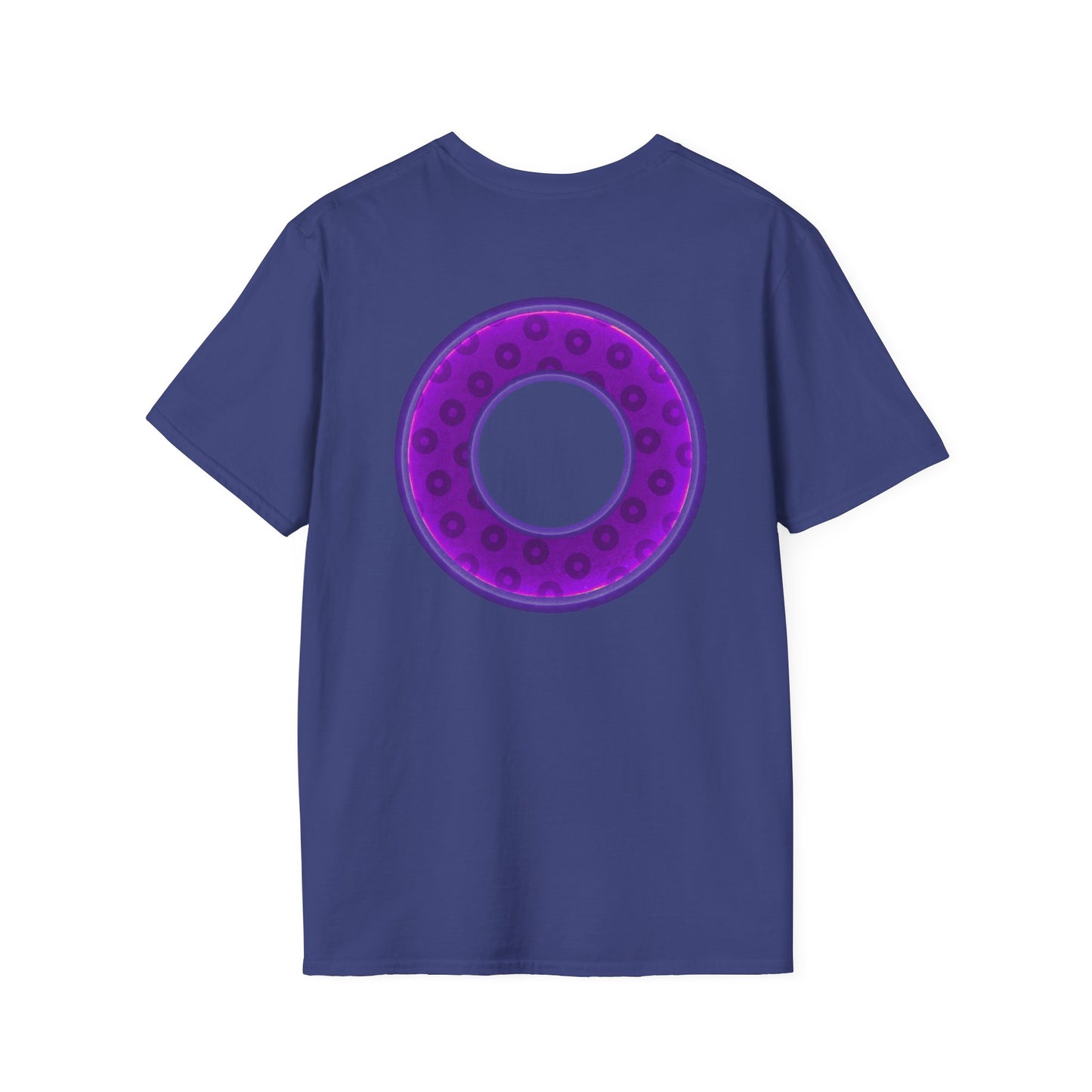 Plain Donuts/Unisex Soft-Style - "Plain Wide Mouthed Paradoxical Donuts" - purple/dark purple donuts