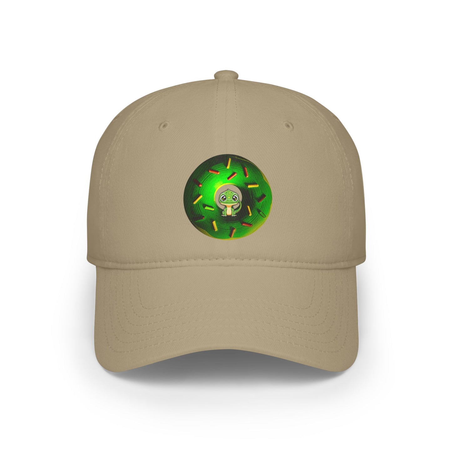 Lumpy Donut Baseball Cap - "Little Baby Rutherford's Donut Hat" - green donut w/sprinkles