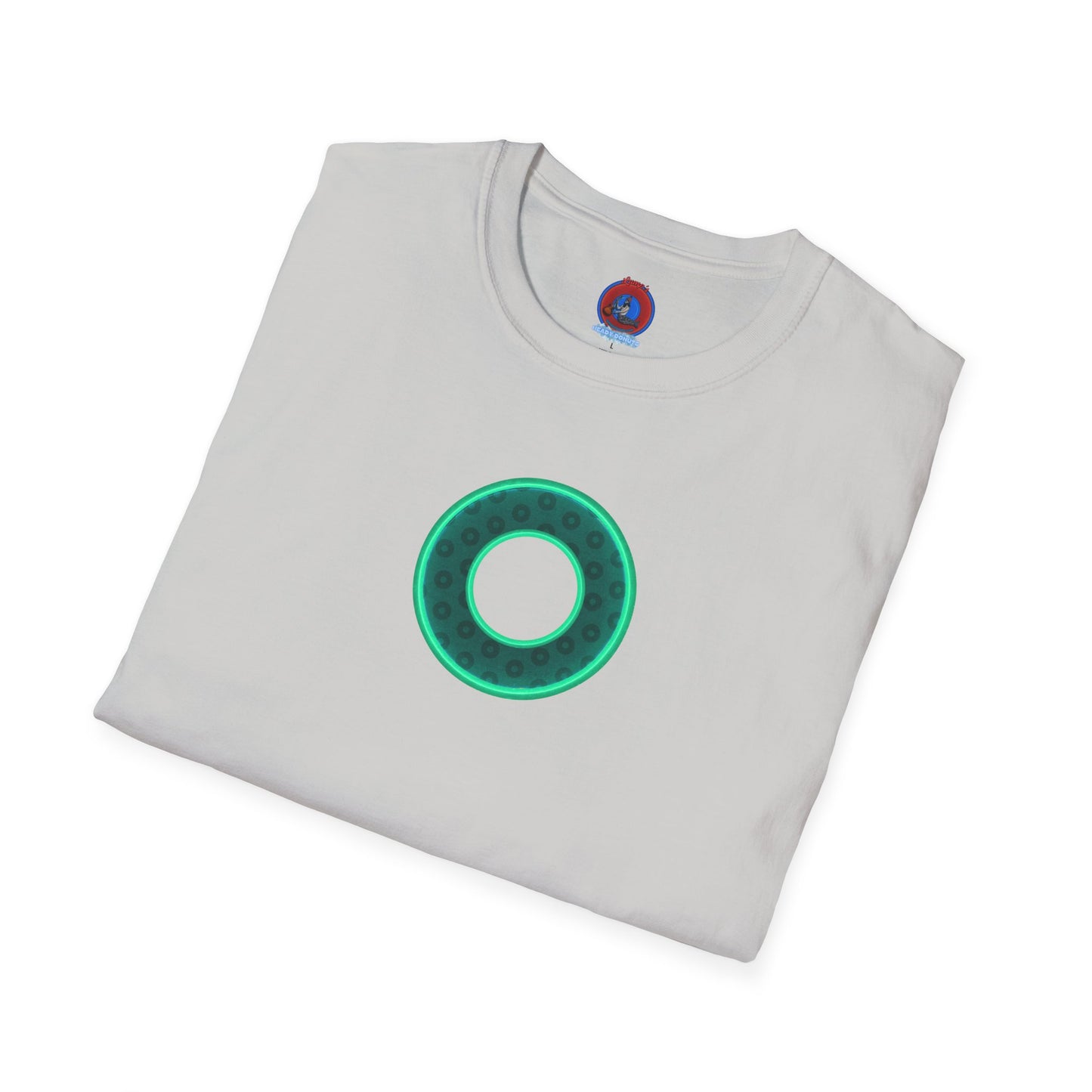 Plain Donuts/Unisex Soft-Style - "Plain Wide Mouthed Paradoxical Donuts" - forest green/mint green donuts