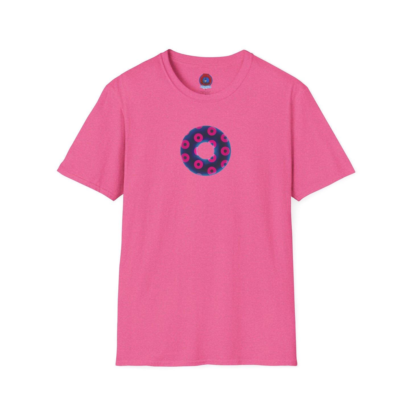 Plain Donuts/Unisex Soft-Style - "Plain Blimpy Paradoxical Donuts" - dark blue/hot pink donuts