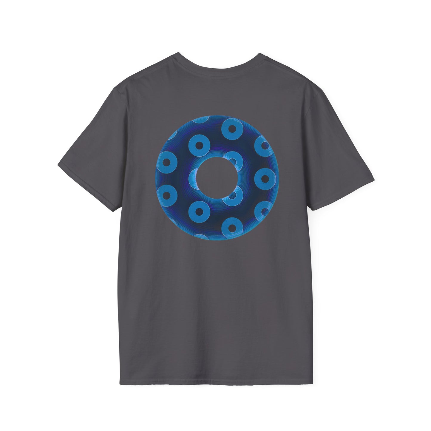 Plain Donuts/Unisex Soft-Style - "Plain Blimpy Paradoxical Donuts" - dark blue/sky blue donuts