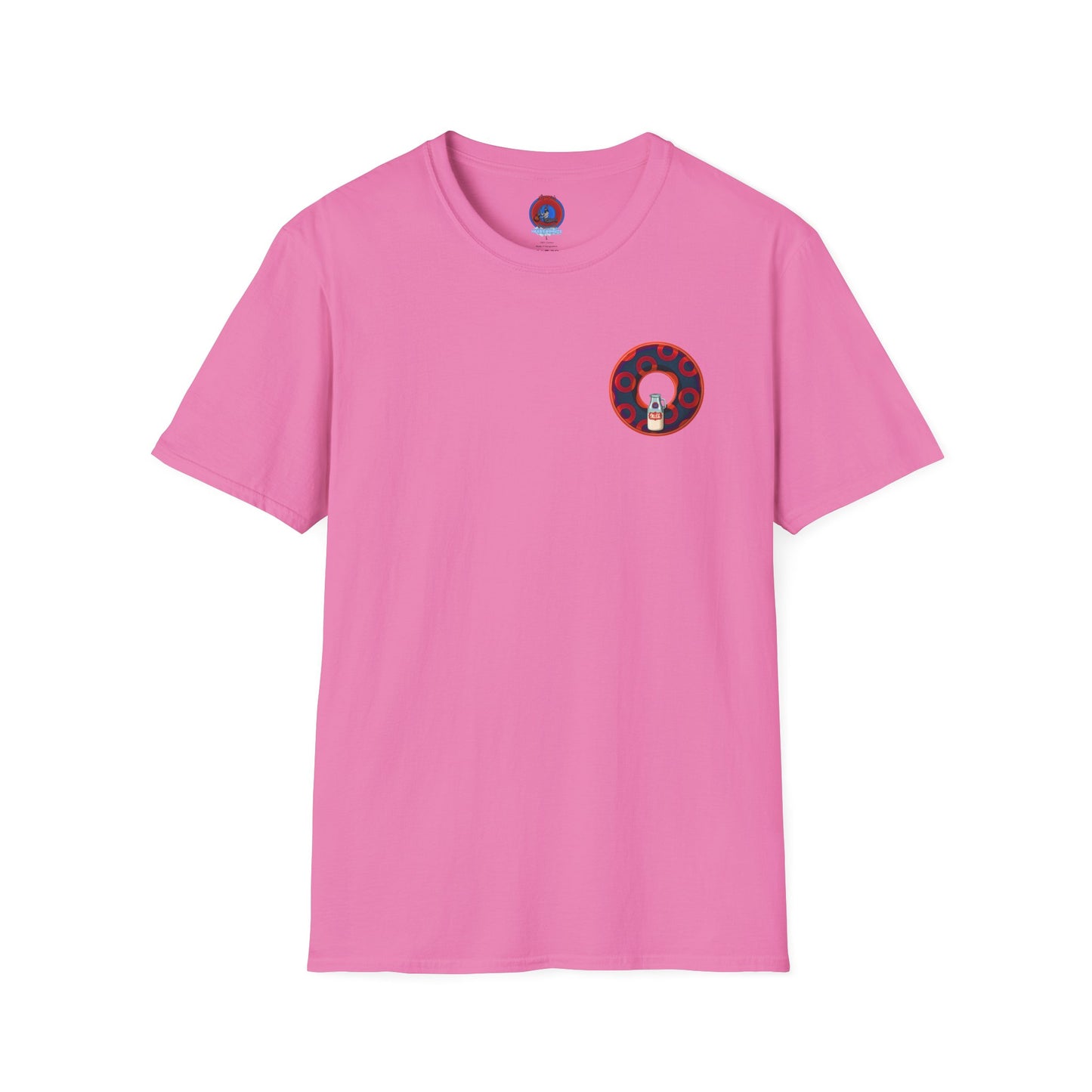 Classic Donut Tee - Unisex Soft-Style - "Wooked Cream - YEMSG Donut " -purple/red rustic paradox donut - variant 3