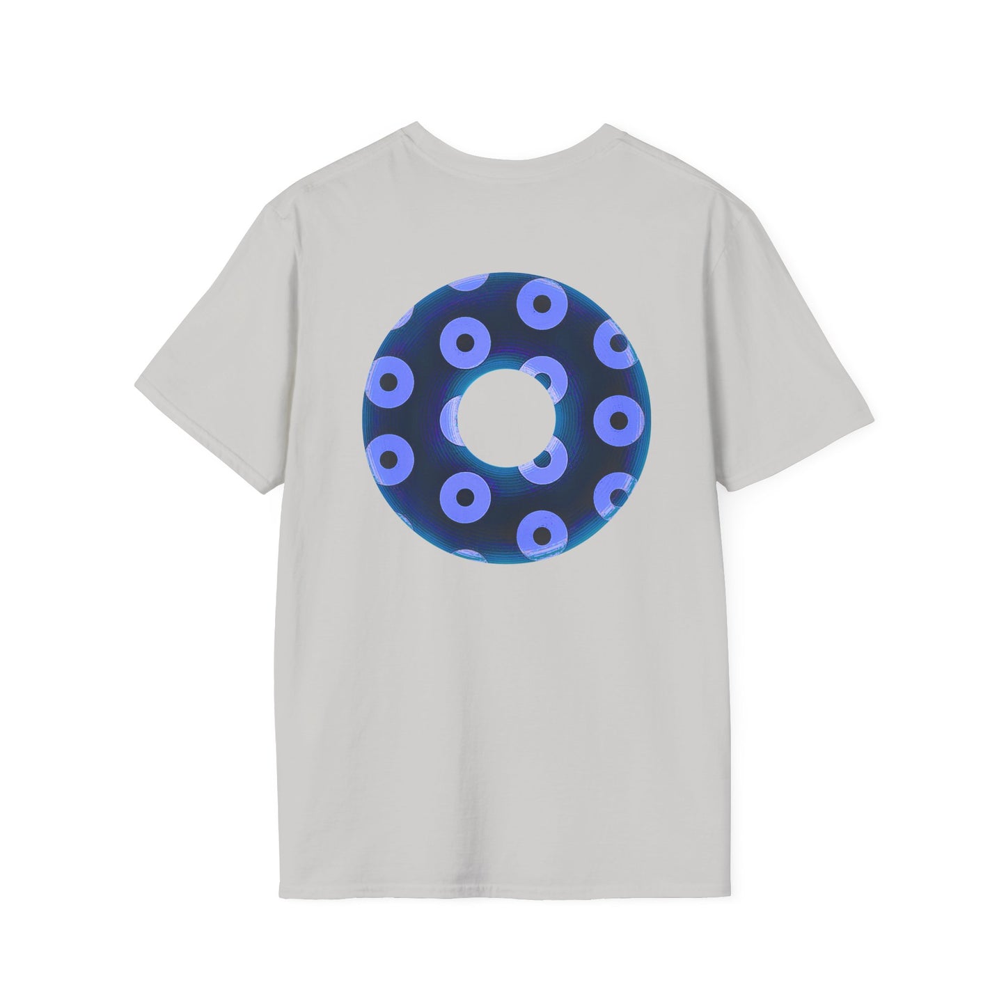 Plain Donuts/Unisex Soft-Style - "Plain Blimpy Paradoxical Donuts" - dark blue/Caroline blue donuts