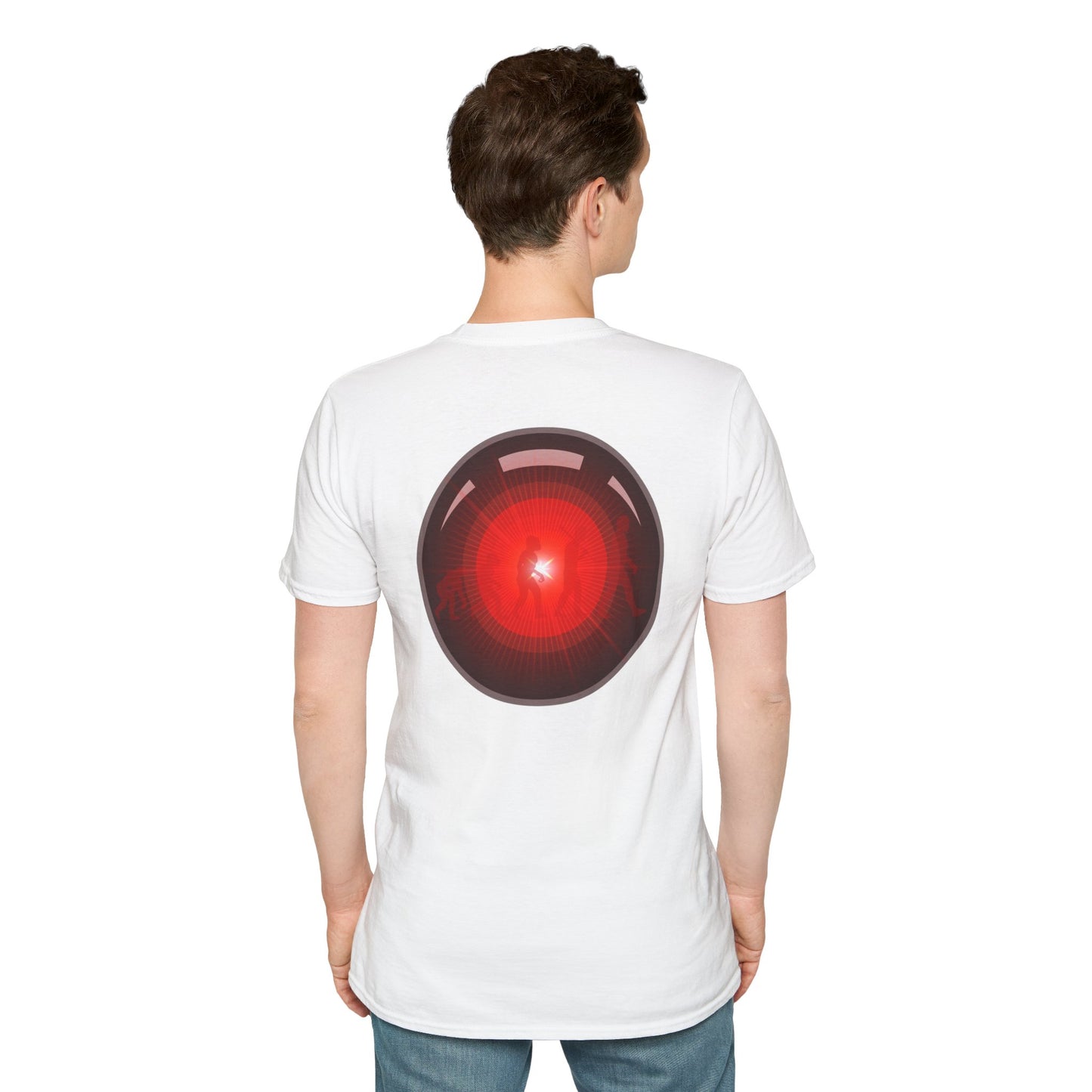 Classic Donut Tee - Unisex Soft-Style - "2025: a Donut Odyssey" - series 1.0 - variant 2 - black/red donut