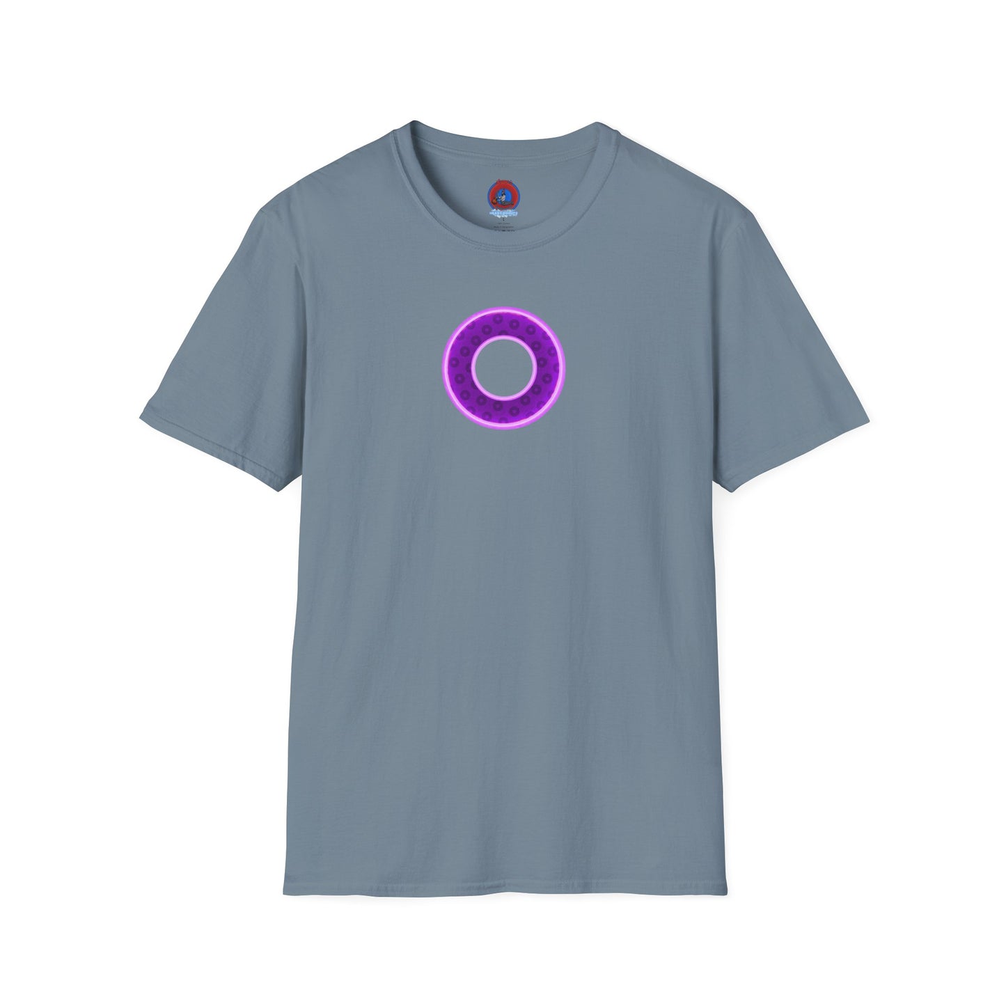 Plain Donuts/Unisex Soft-Style - "Plain Wide Mouthed Paradoxical Donuts" - dark purple/light purple donuts