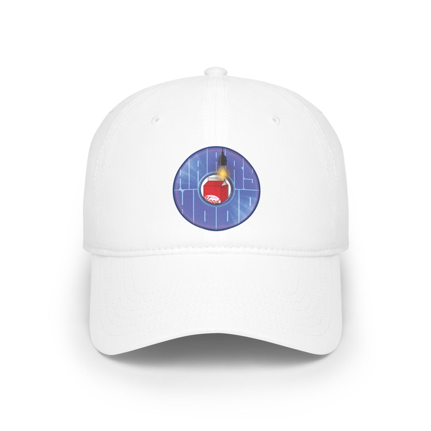 Donut Baseball Cap - "Harry Unofficial Donut Cap" - variant 4 - vivid violet/blue donut w/words