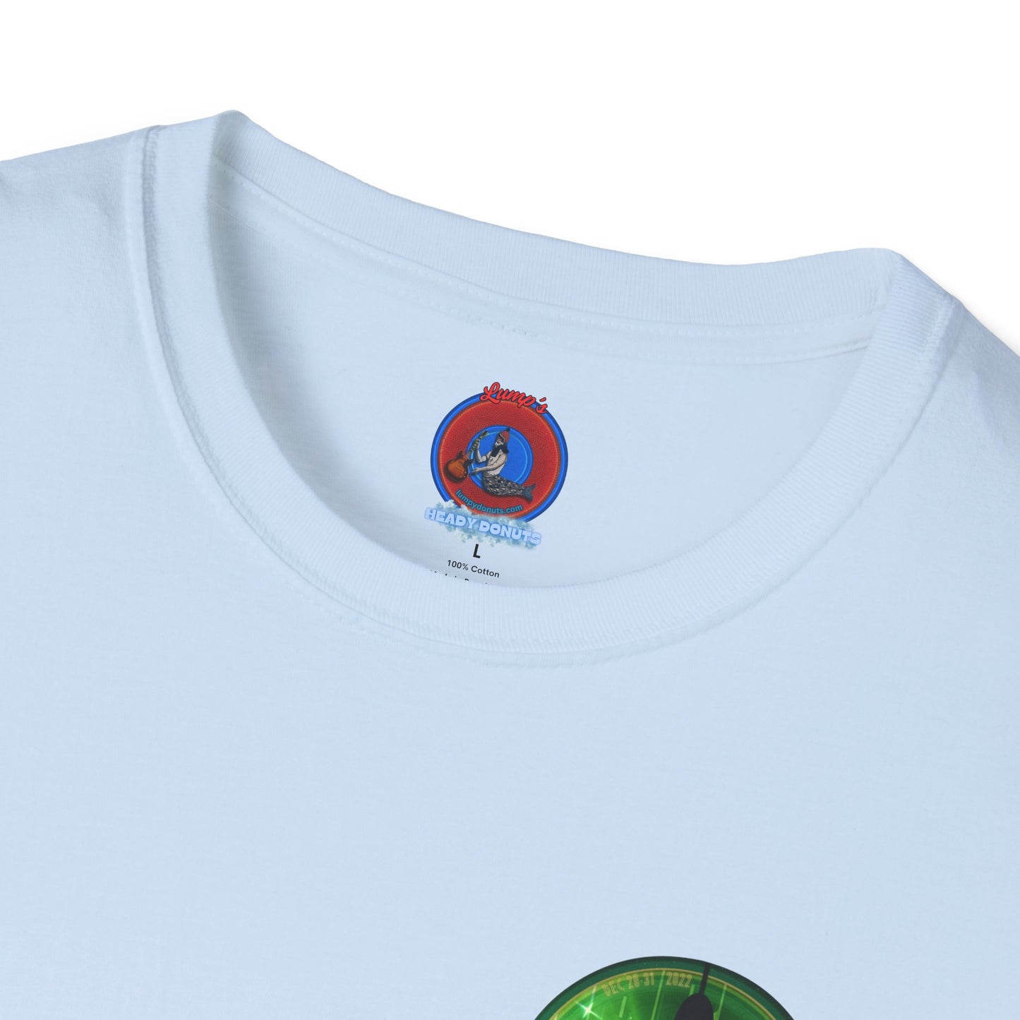 Classic Donut Tee - Unisex Soft-Style - "There was a party Dec 28-31 2022 in NYC, now tell me where were you" - series 1.0  - *green [commemorative donut]