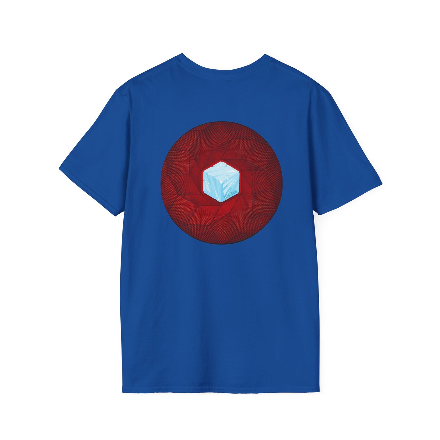 Classic Donut Tee - Unisex Soft-Style - "It's Ice... Cube's Donut" - variant 1 - red cubed donut