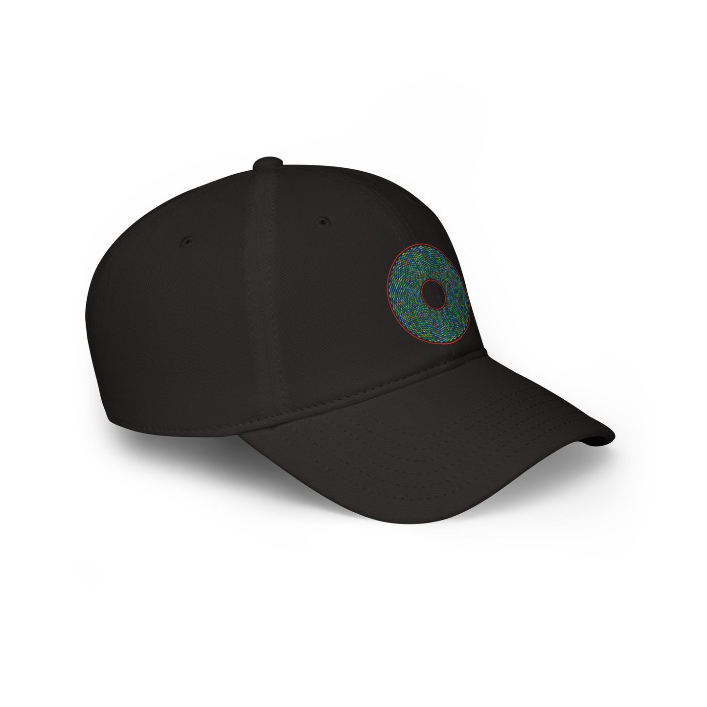 Lumpy Donut Baseball Cap - "Pixilated Donut" - variant 1 - assorted color donut w/