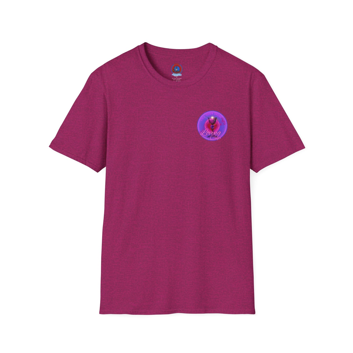 Classic Donut Tee - Unisex Soft-Style - "The Loving Donut" - series 1.0  - pink/purple donut [*Charity Donut]