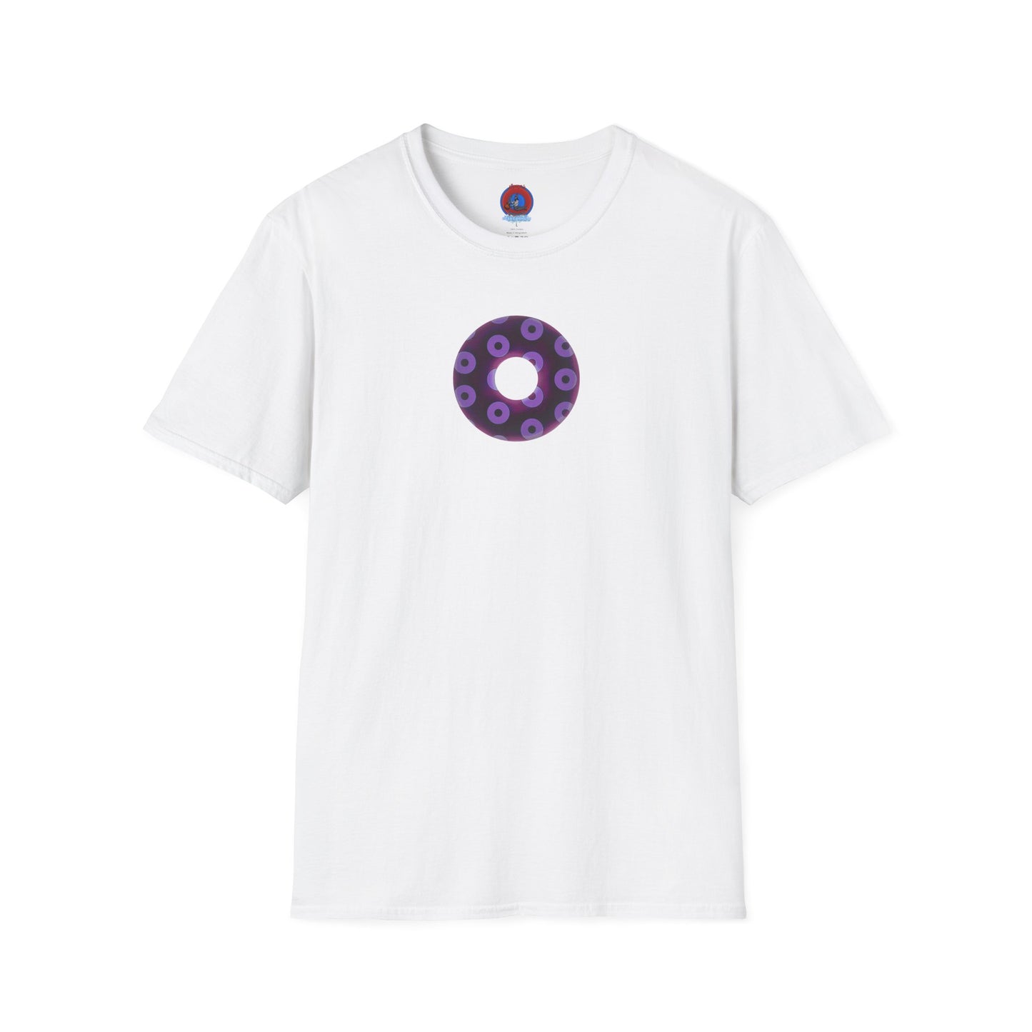 Plain Donuts/Unisex Soft-Style - "Plain Blimpy Paradoxical Donuts" - dark red violet/light purple donuts