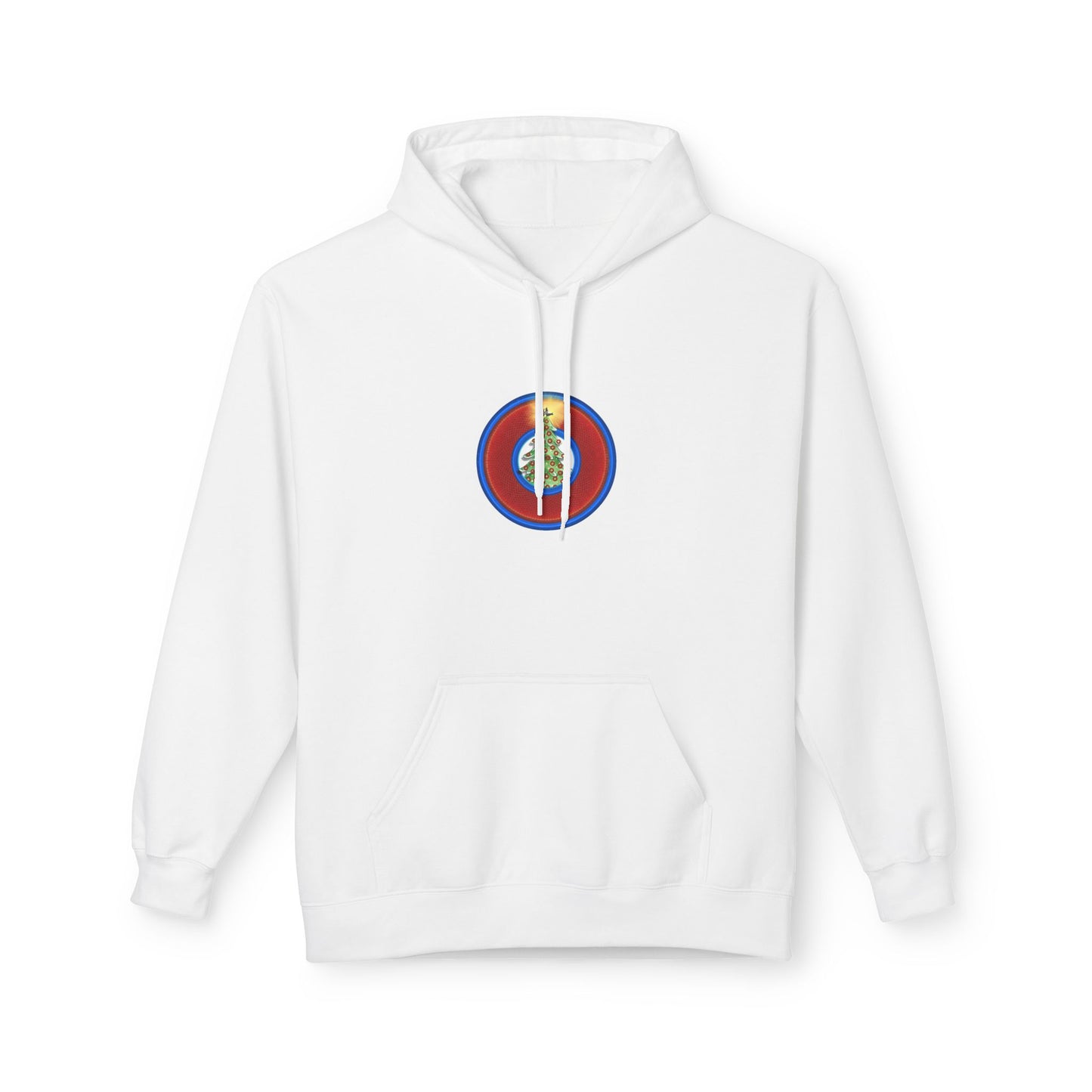 Fleece Harry Hoodies [Midweight Soft-style] - "It's Always Phishmas in Philly" - red rustic donut