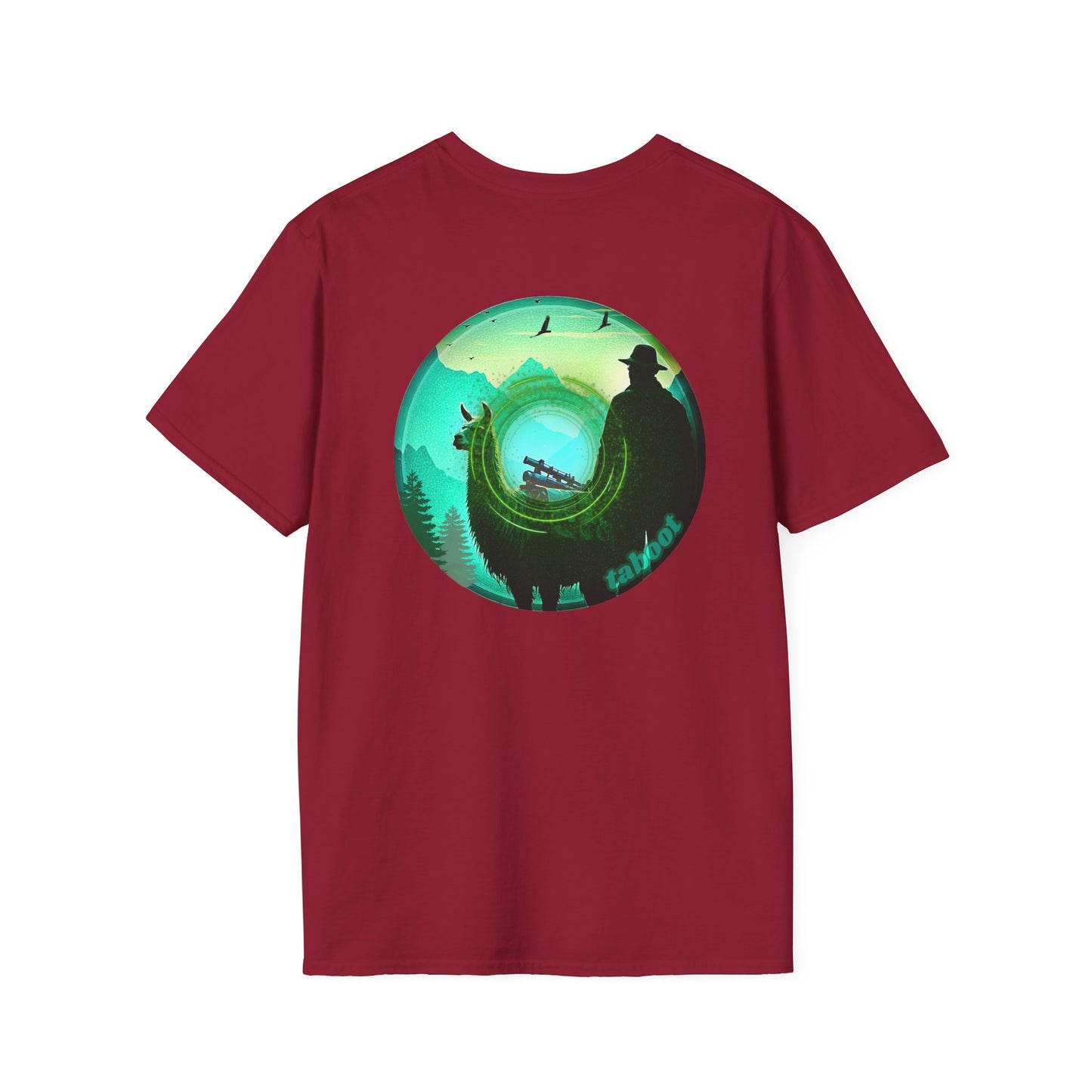 Classic Donut Tee - Unisex Soft-Style - "The Taboo(t) Donut" - green/picture donut
