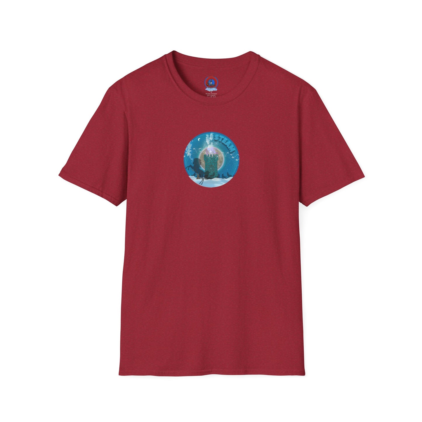 Classic Donut Tee - Unisex Soft-Style - "Steaming Fresh Donuts" - series 1.0 - vivid blue donut