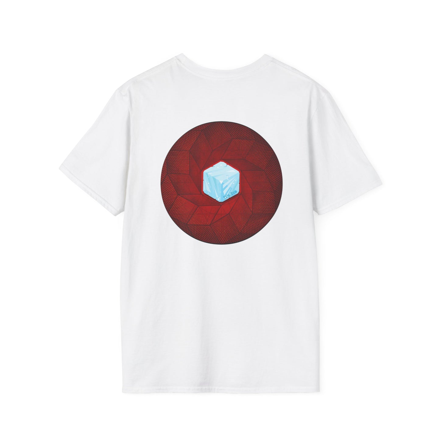 Classic Donut Tee - Unisex Soft-Style - "It's Ice... Cube's Donut" - variant 1 - red cubed donut