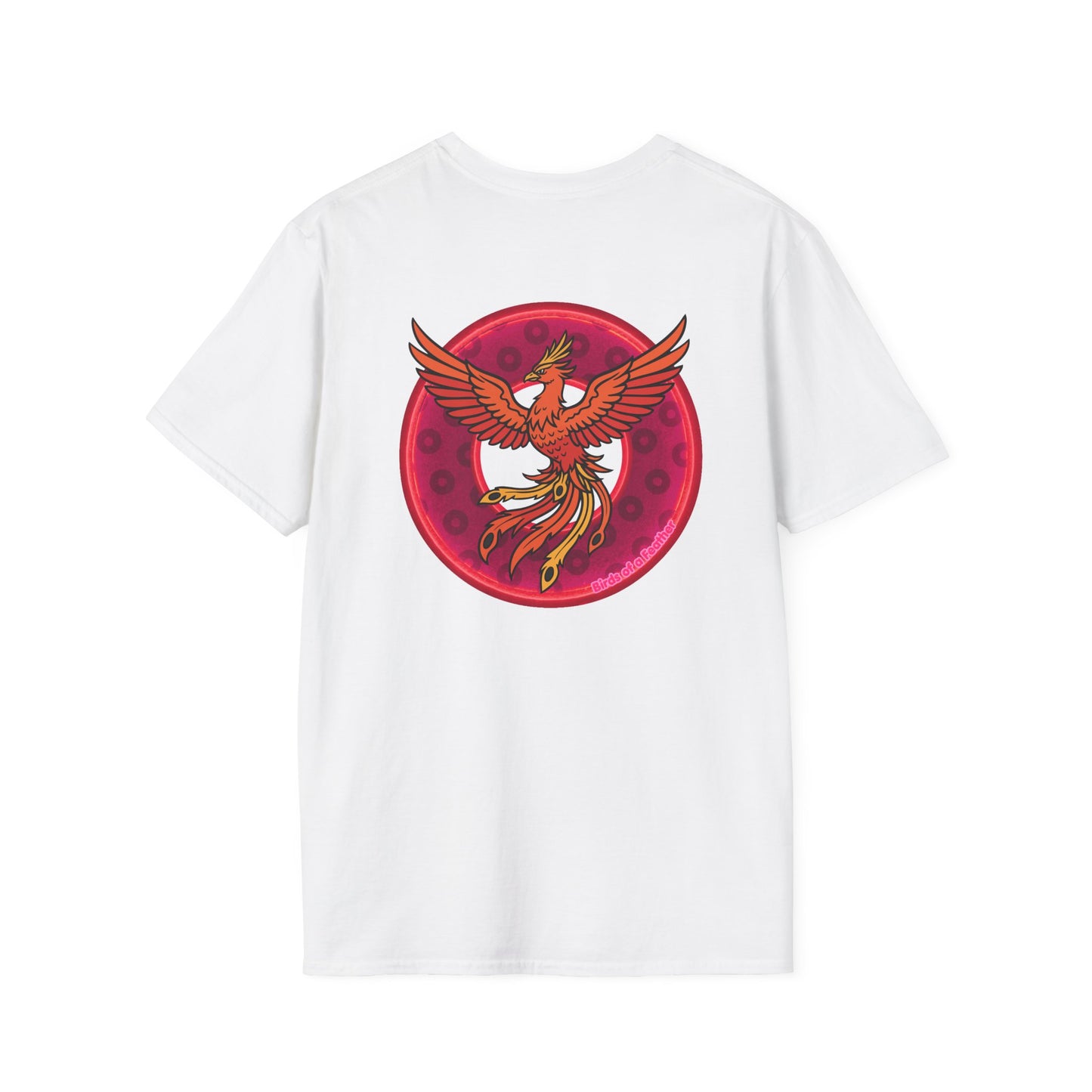 Classic Donut Tee - Unisex Soft-Style - "Invitation for Donuts & Tea" - light purple/purple paradox donut - variant 2