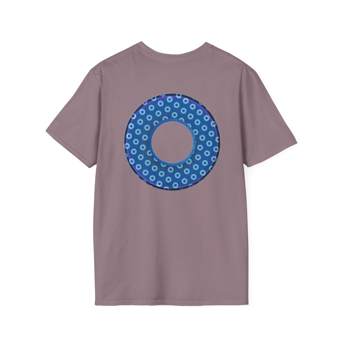 Plain Donuts/Unisex Soft-Style - "Plain Electric Paradoxical Donuts" - light blue/dark blue donuts