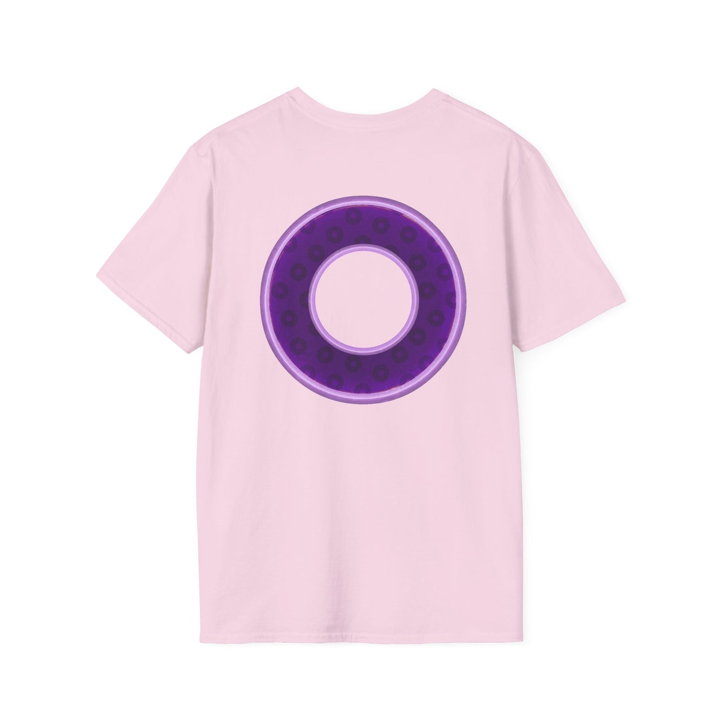 Plain Donuts/Unisex Soft-Style - "Plain Wide Mouthed Paradoxical Donuts" - dark purple/light purple donuts