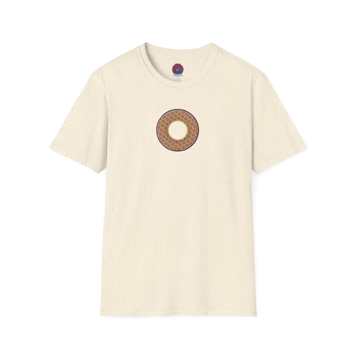 Plain Donuts/Unisex Soft-Style - "Plain Electric Paradoxical Donuts" - gold/pink donuts