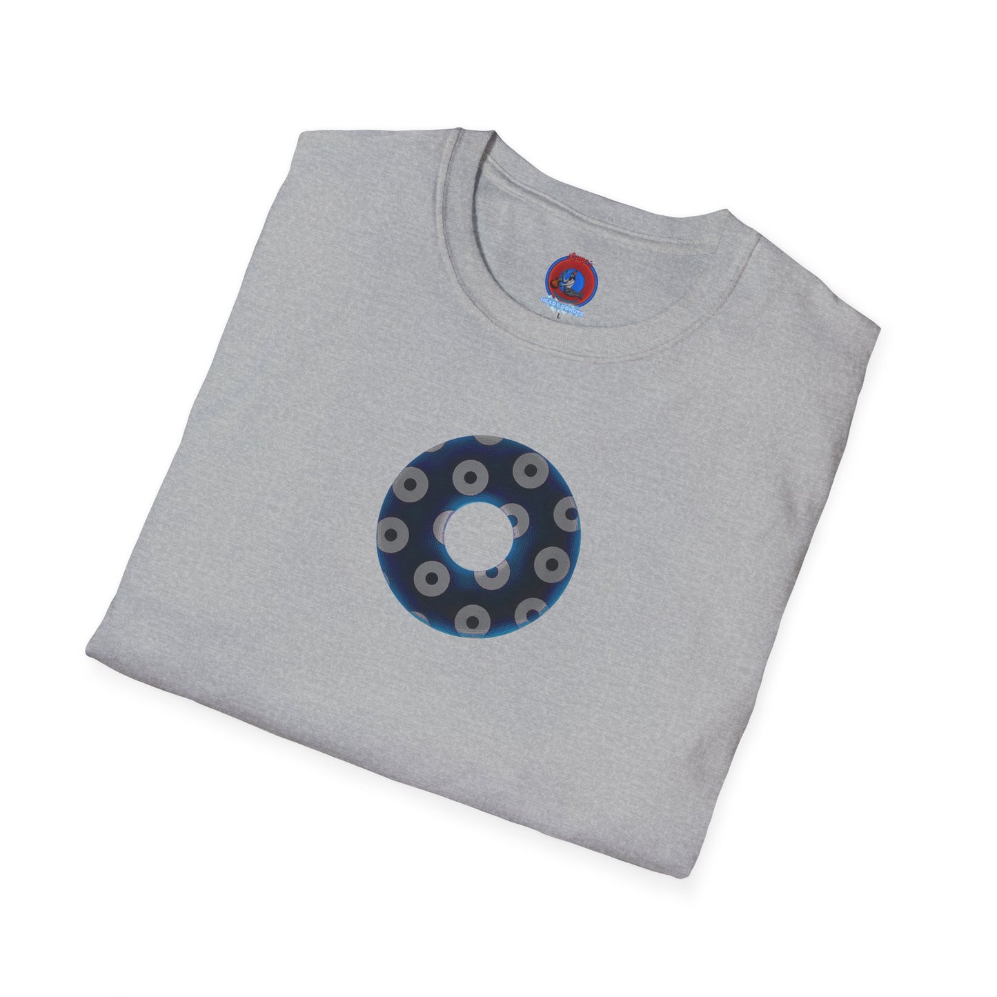 Plain Donuts/Unisex Soft-Style - "Plain Blimpy Paradoxical Donuts" - dark blue/gray donuts