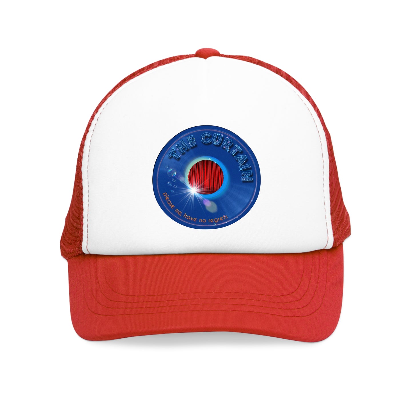 Lumpy Trucker Hat - "The Donut Without " - variant 1 - blue donut