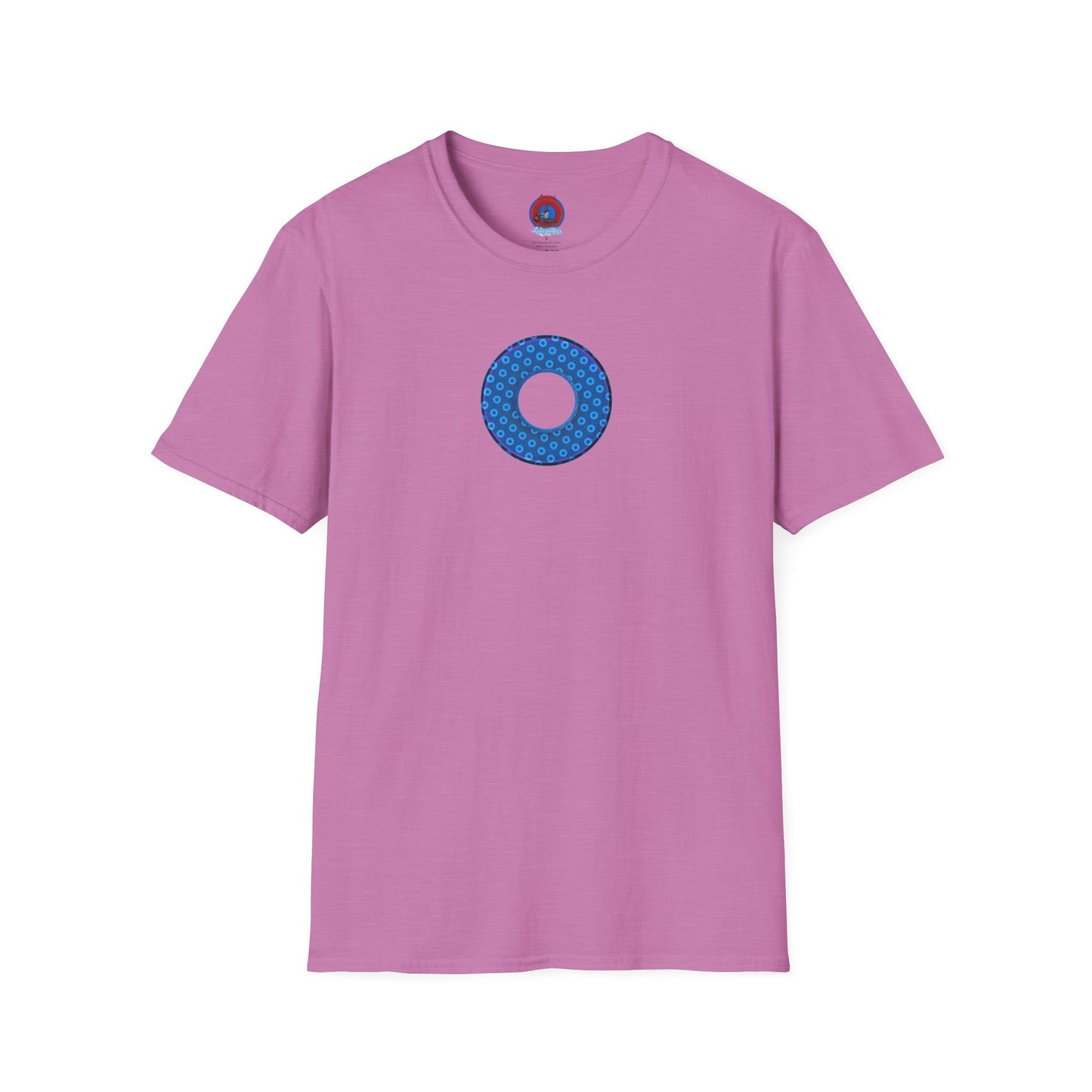 Plain Donuts/Unisex Soft-Style - "Plain Electric Paradoxical Donuts" - sky blue/dark blue donuts
