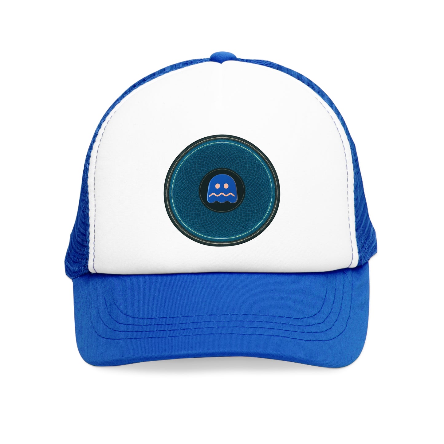 Lumpy Trucker Hat - "I Feel I Never Told You About This Donut" - blue/black donut