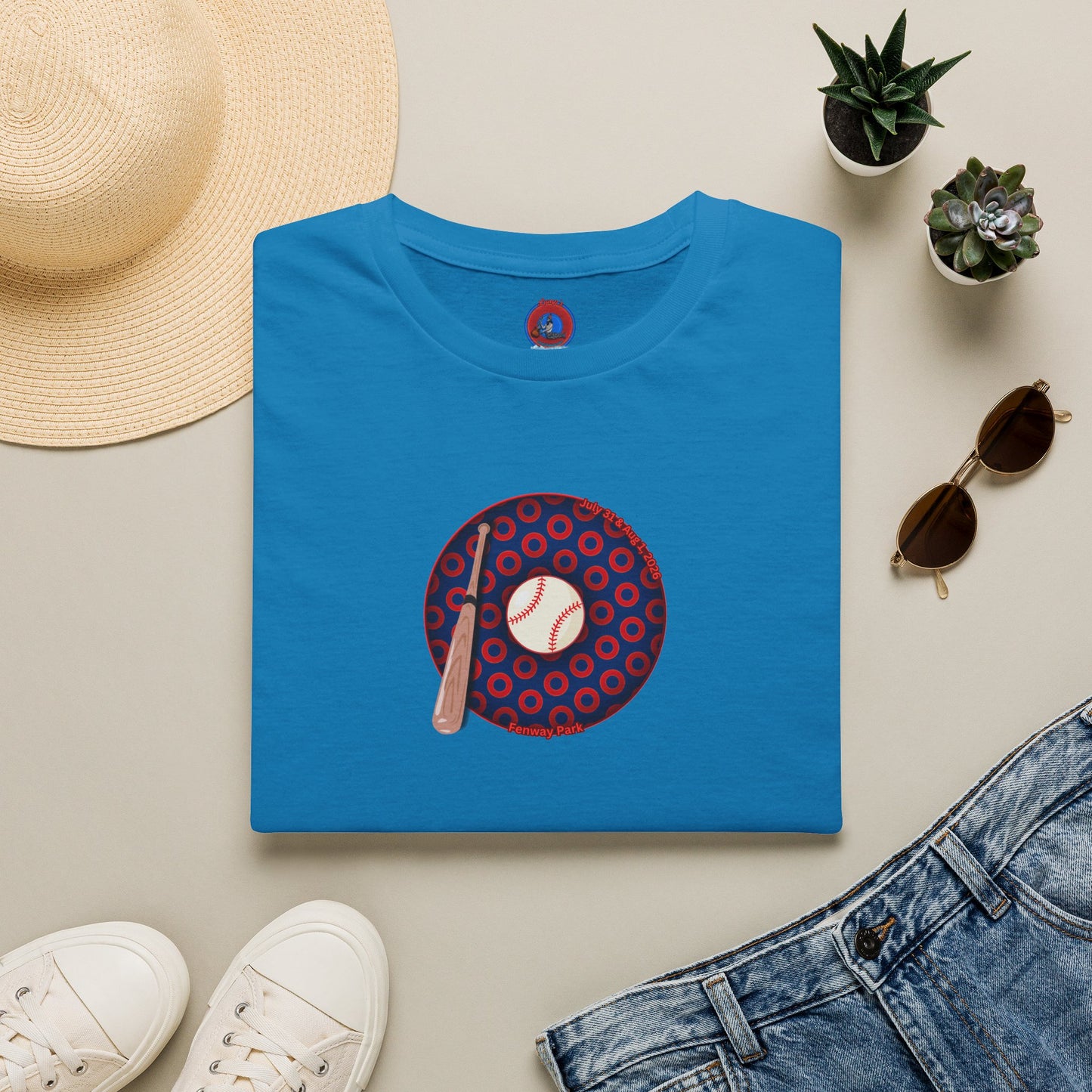 Classic Donut Tee - Unisex Soft-Style - "Phenway Ballpark Donuts" - vivid paradox donut - variant 1
