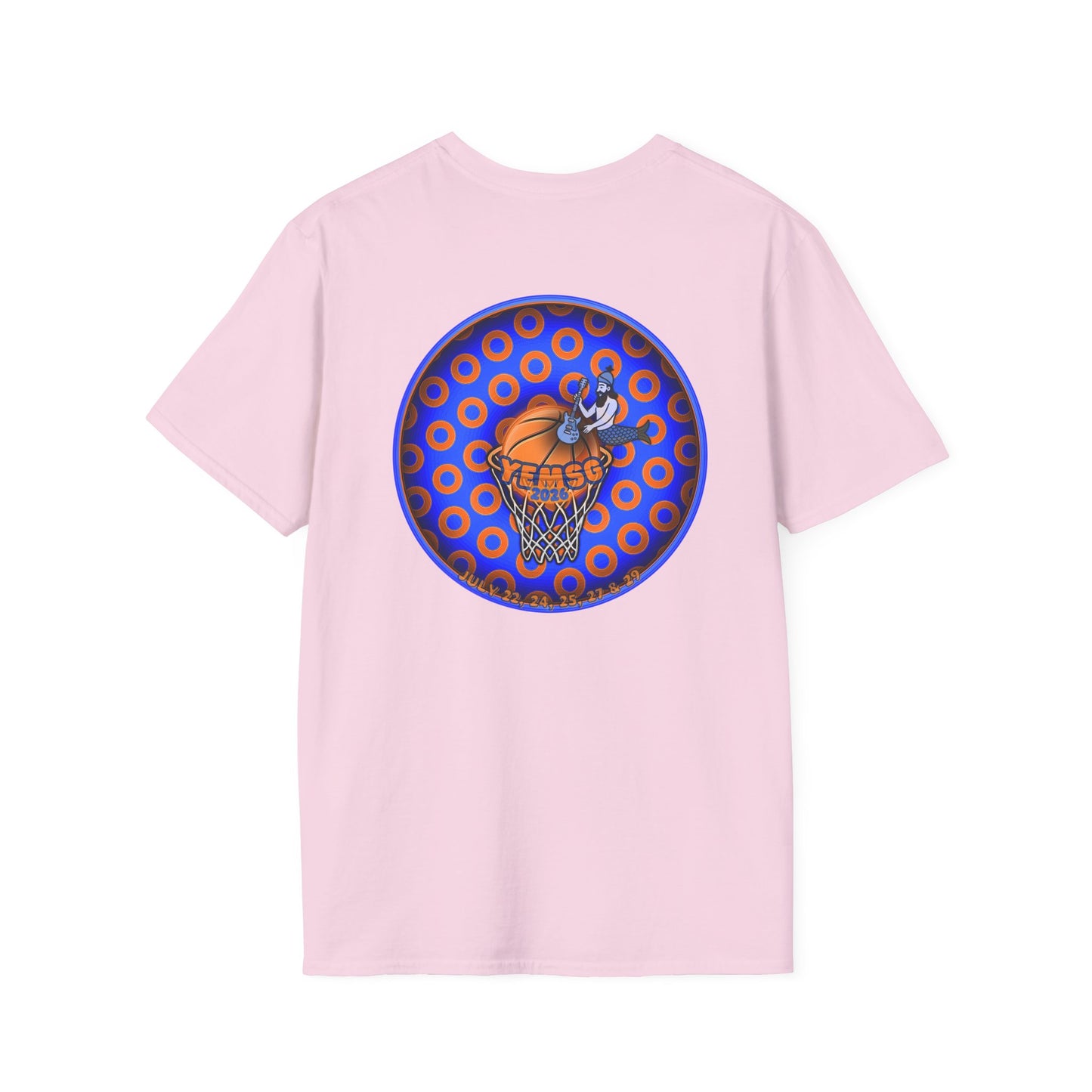 Classic Donut Tee - Unisex Soft-Style - "Diedrich Knickerbocker's Donut" - blue/orange caviar paradox donut - variant 2