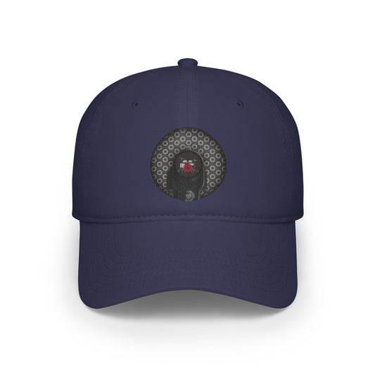 Lumpy Donut Baseball Cap - "Lifesaving Donut Cap" - paradoxical gray/dark gray donut w/