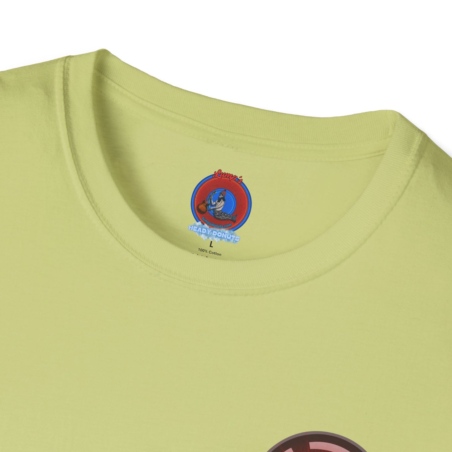 Classic Donut Tee - Unisex Soft-Style - "2025: a Donut Odyssey" - series 1.0 - variant 2 - black/red donut