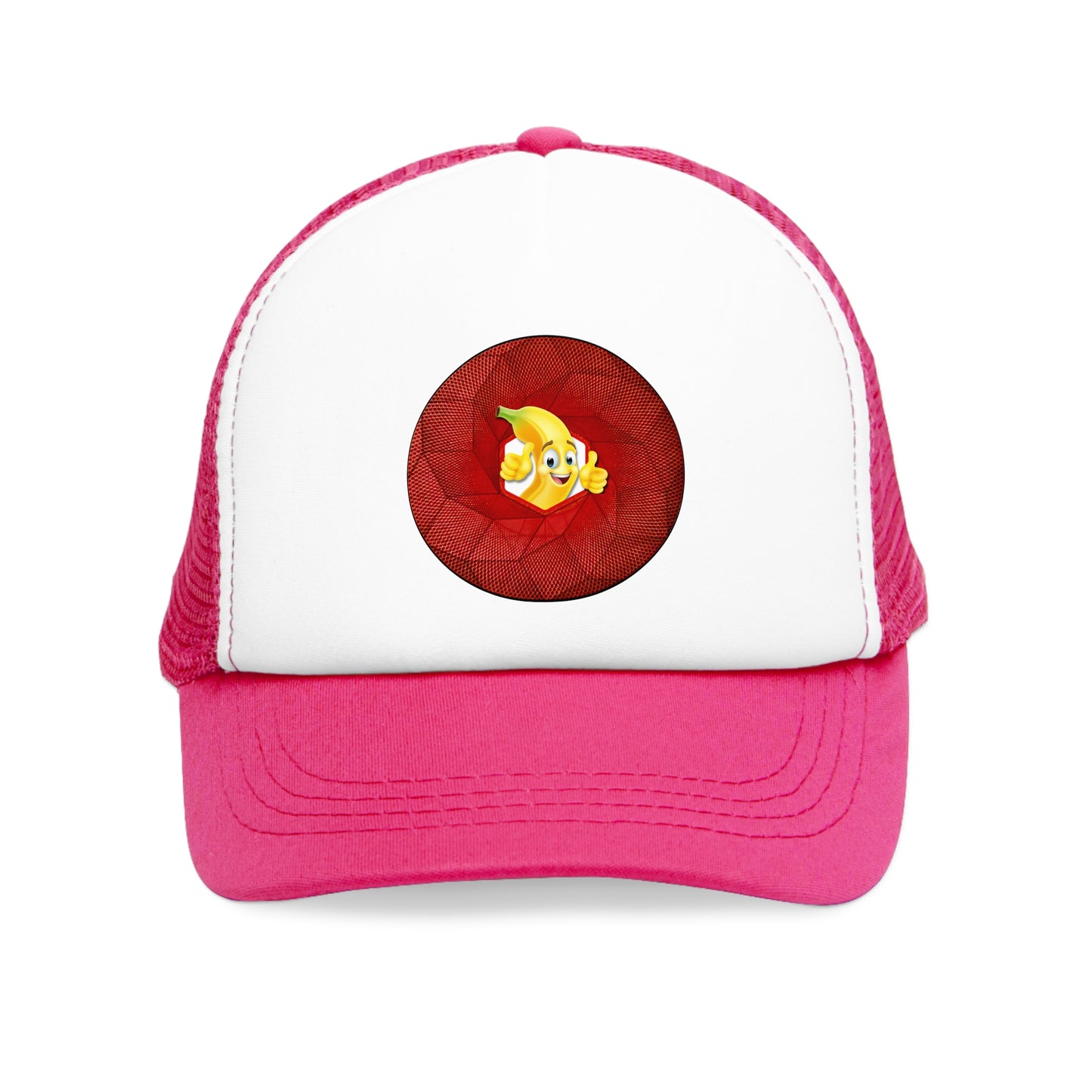 Lumpy Trucker Hat - "The Day that You Arrive" - variant 5 - red [cubed] donut