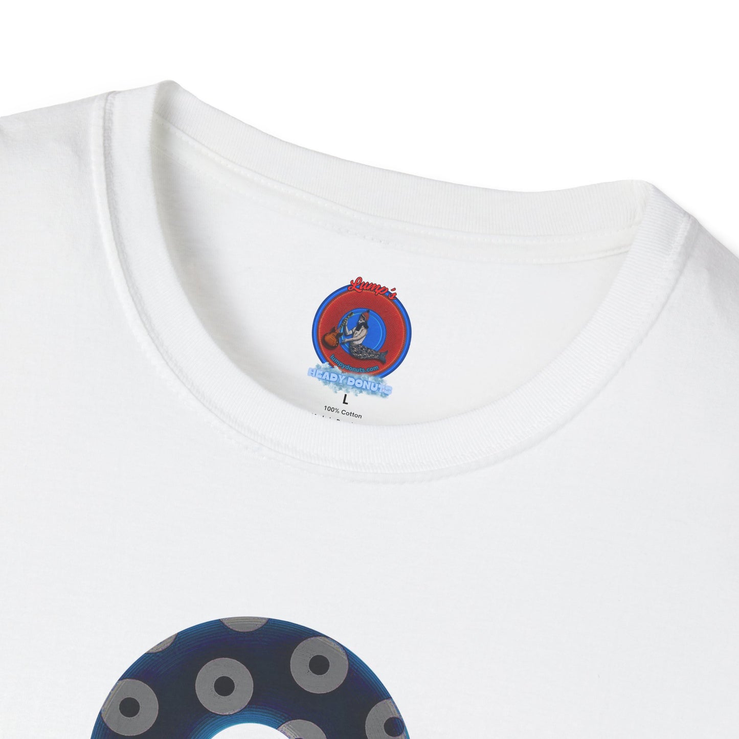 Plain Donuts/Unisex Soft-Style - "Plain Blimpy Paradoxical Donuts" - dark blue/gray donuts
