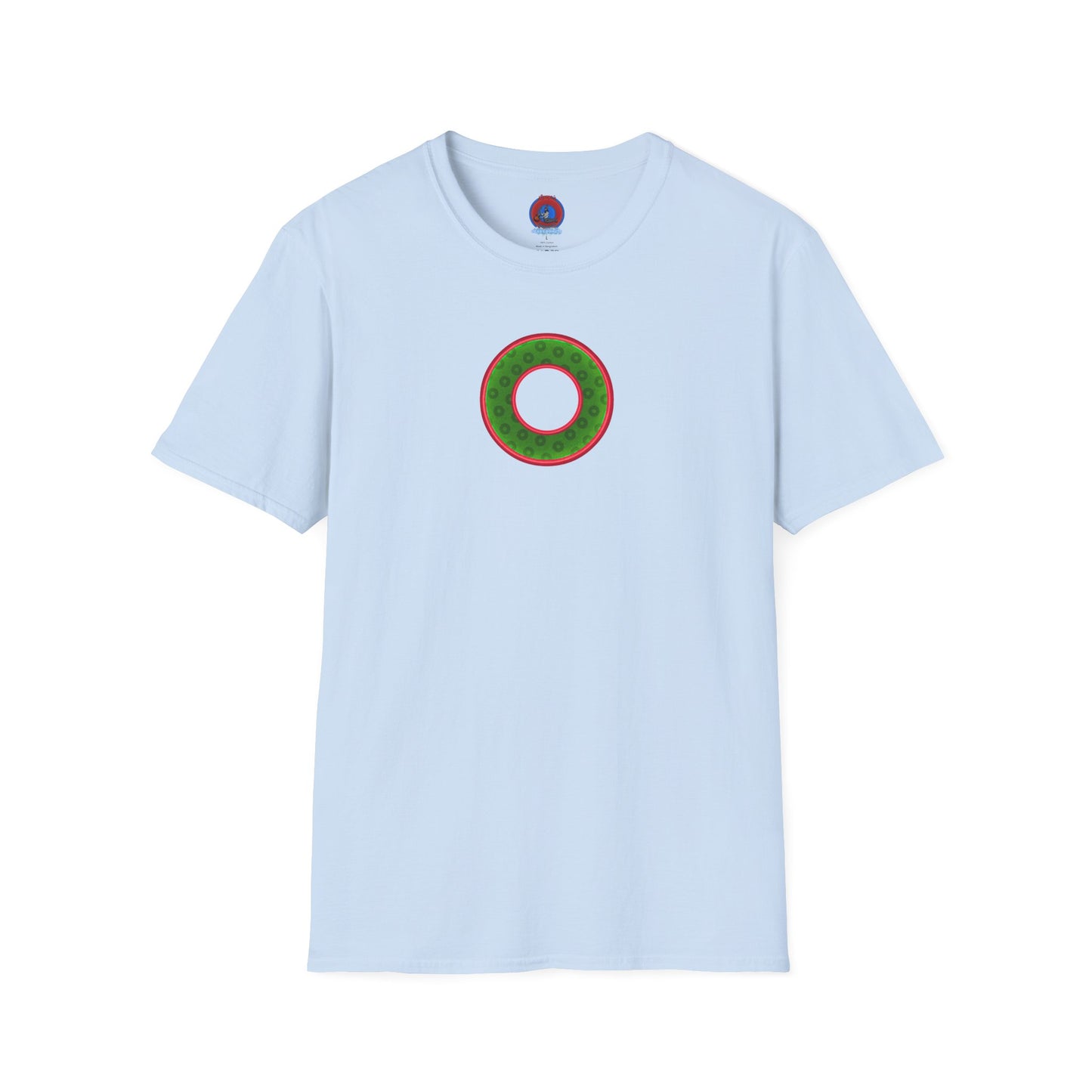 Plain Donuts/Unisex Soft-Style - "Plain Wide Mouthed Paradoxical Donuts" - Irish green/red donuts