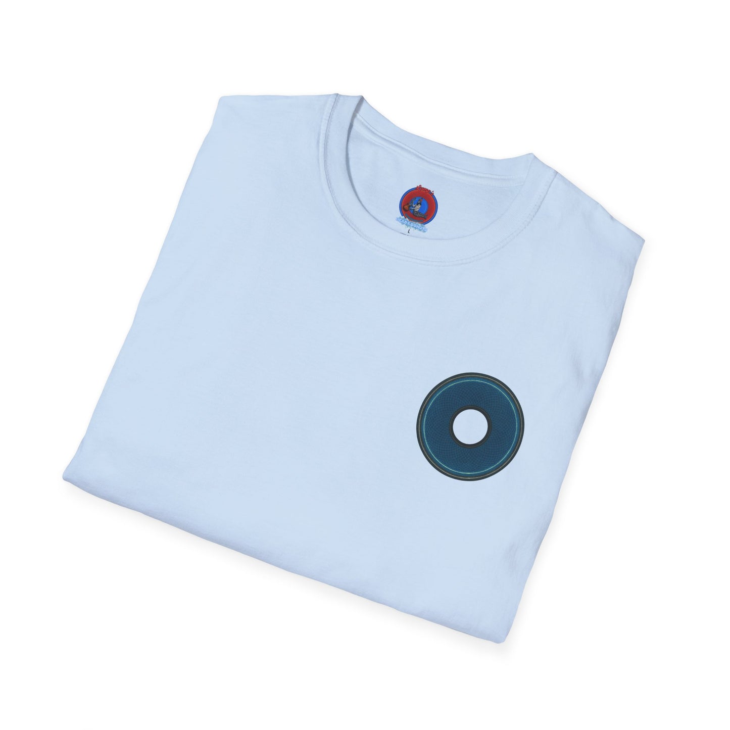 Classic Donut Tee - Unisex Soft-Style - "Symmetry Donut" - series 1.0 - blue/black donut