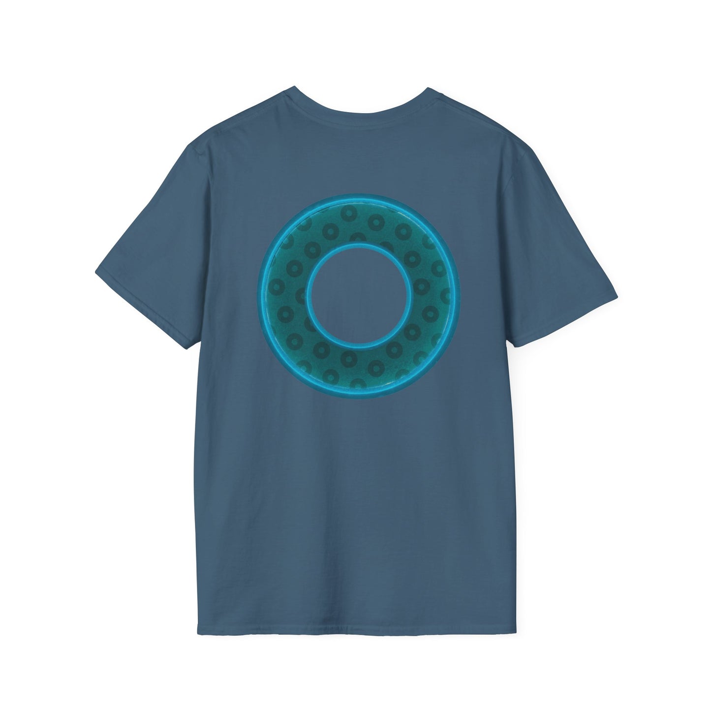Plain Donuts/Unisex Soft-Style - "Plain Wide Mouthed Paradoxical Donuts" - dark teal/dark teal donuts