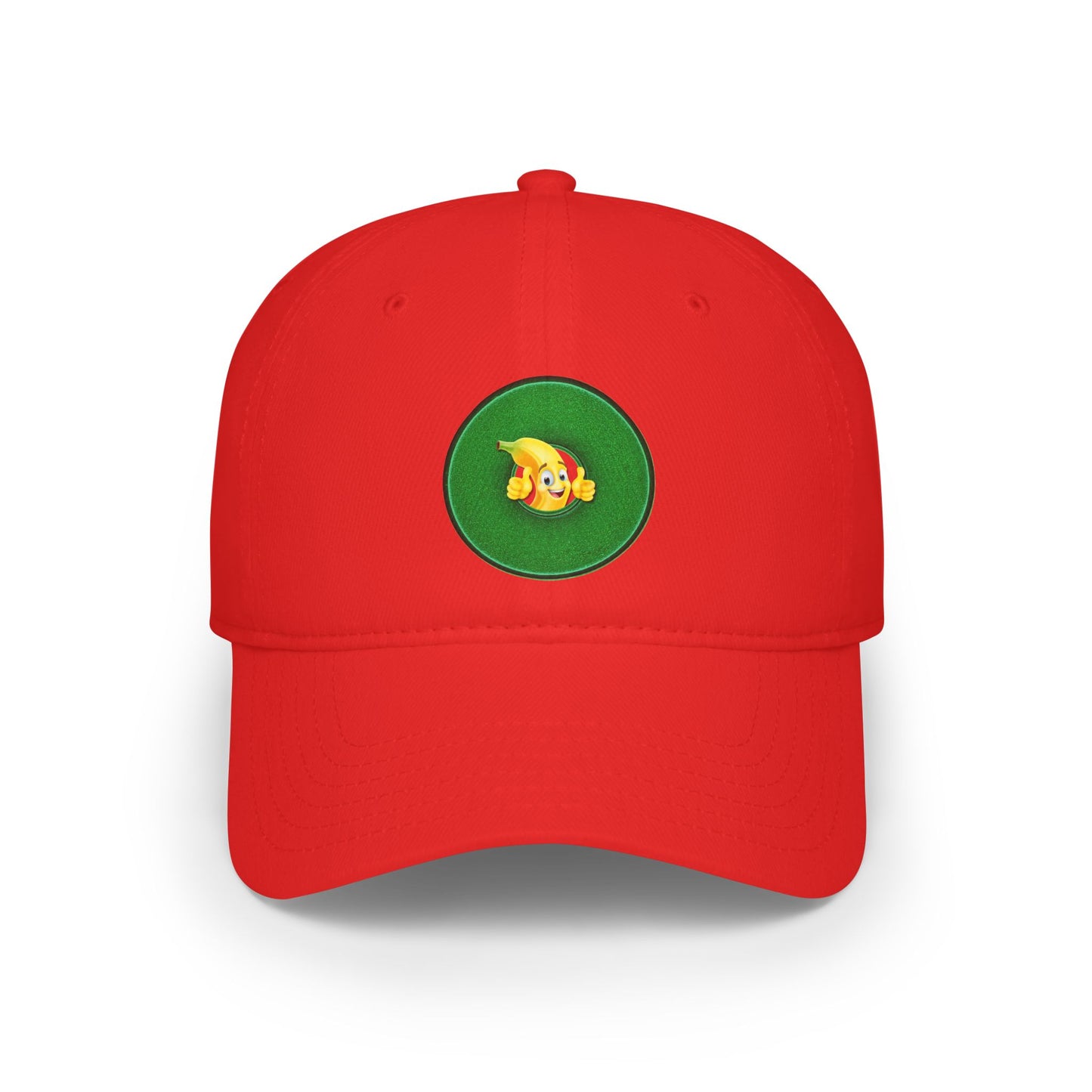 Lumpy Donut Baseball Cap - "This Donut Hat is Bananas" - variant 7 - vivid green donut w/