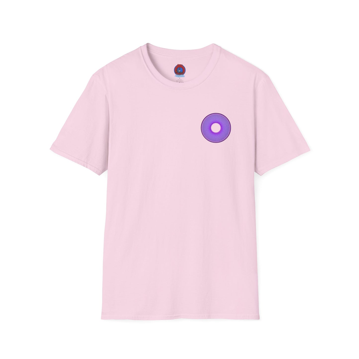 Classic Donut Tee - Unisex Soft-Style - "The Joker's Personal Tees - Troubadour Edition" - series 1.0 - variant 1 - purple donut