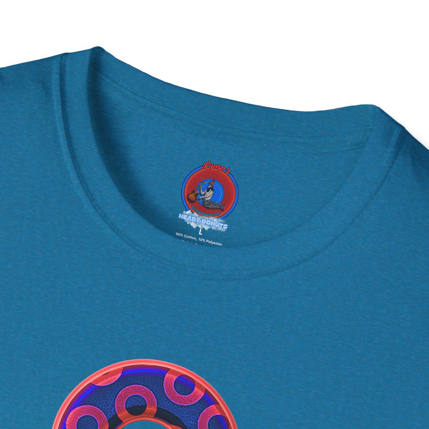 Plain Donuts/Unisex Soft-Style - "Plain Rustic Paradoxical Donuts" - red/dark royal blue donuts