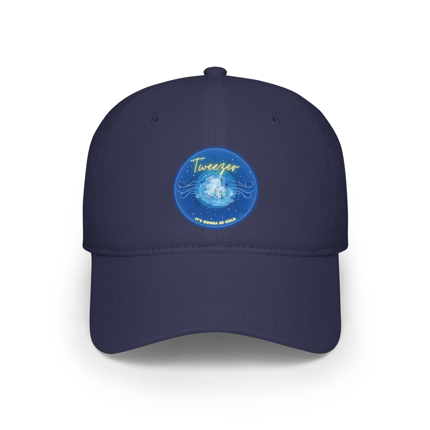 Lumpy Donut Baseball Cap - "The Donut Cap Reprised" - vivid blue donut w/